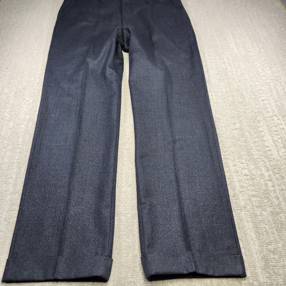 Vintage 70s Brooks Brothers Pants Men 37x34 High Rise Trouser Baggy Wool Flannel